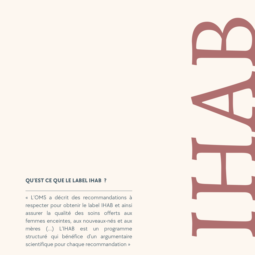 Les maternités IHAB (Initiative Hôpital Ami des Bébés)